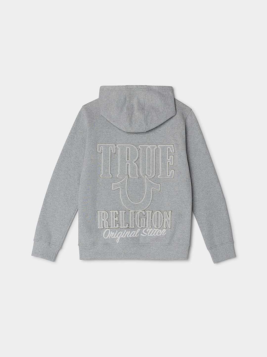 BOYS HORSESHOE APPLIQU&Eacute; ZIP HOODIE