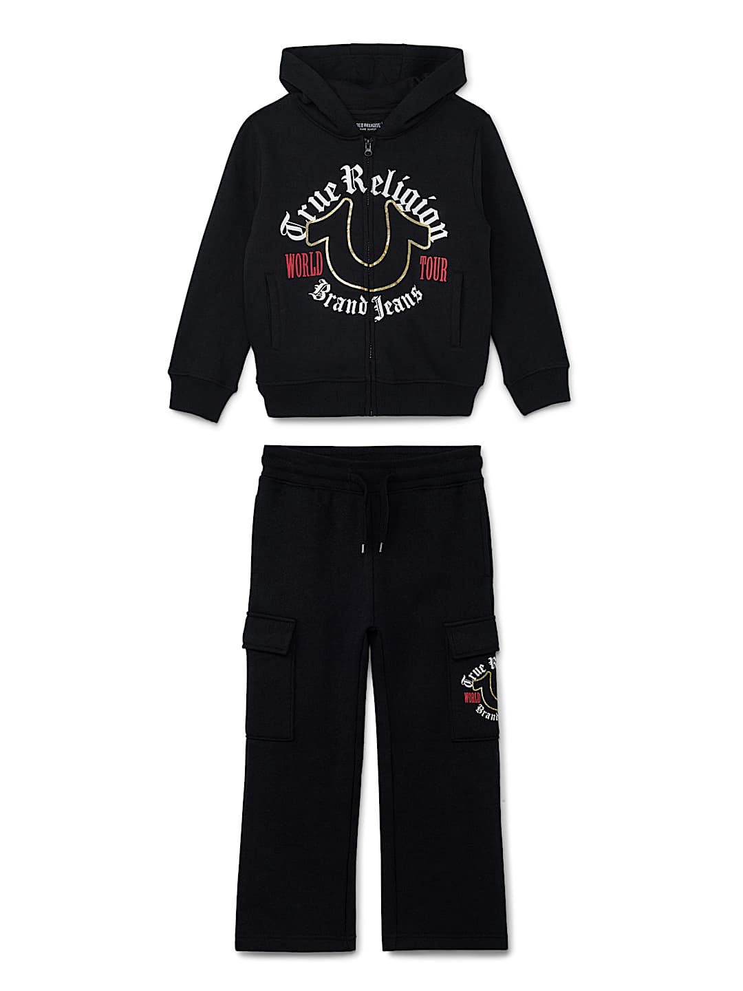 BOYS 2-PIECE CONTRAST CARGO SET