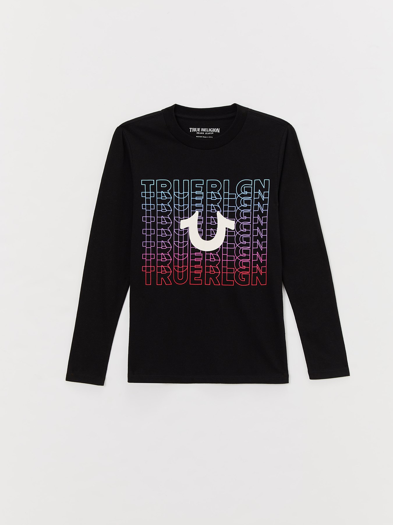 GIRLS LONG SLEEVE LOGO TEE