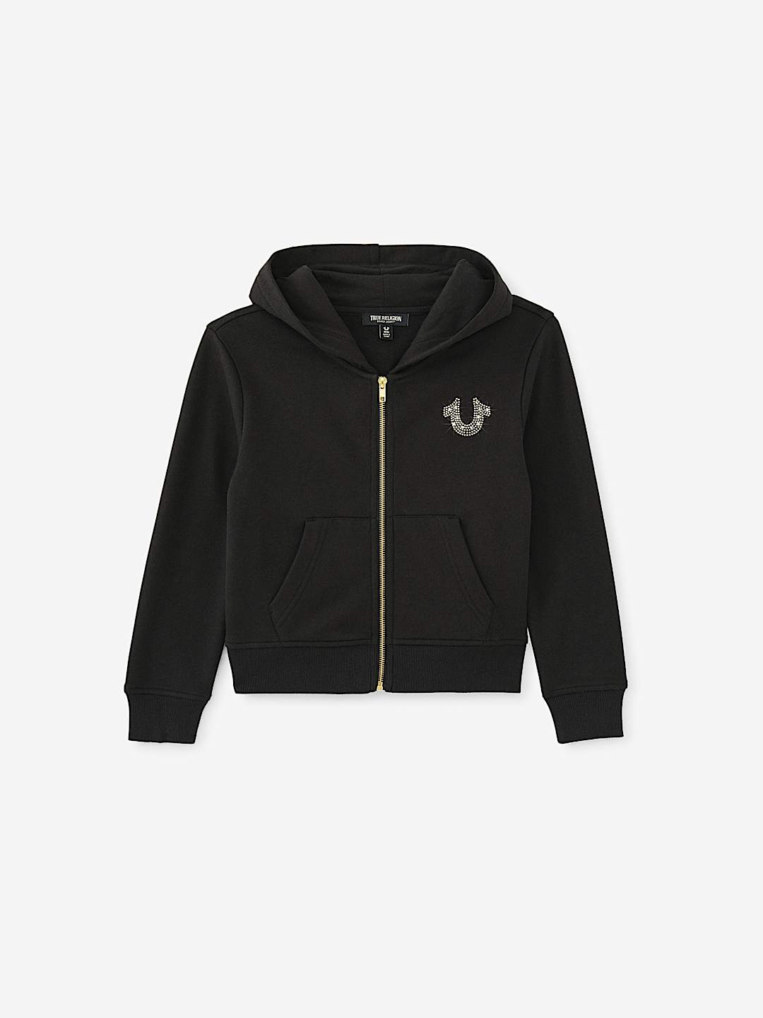 GIRLS SPARKLE HORSESHOE ZIP HOODIE