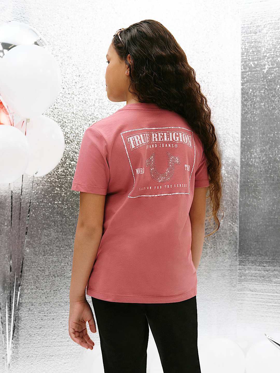  GIRLS CRYSTAL LOGO TEE
