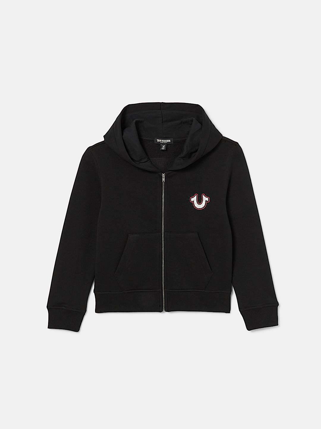 GIRLS GLITTER LOGO ZIP HOODIE Black True Religion