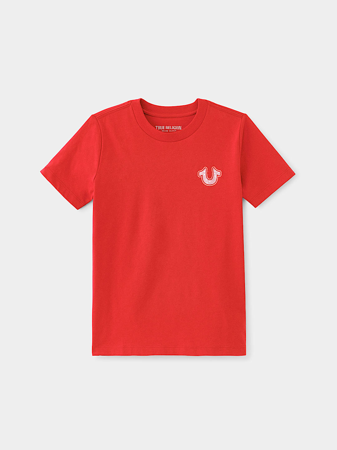 GIRLS METALLIC HORSESHOE LOGO TEE