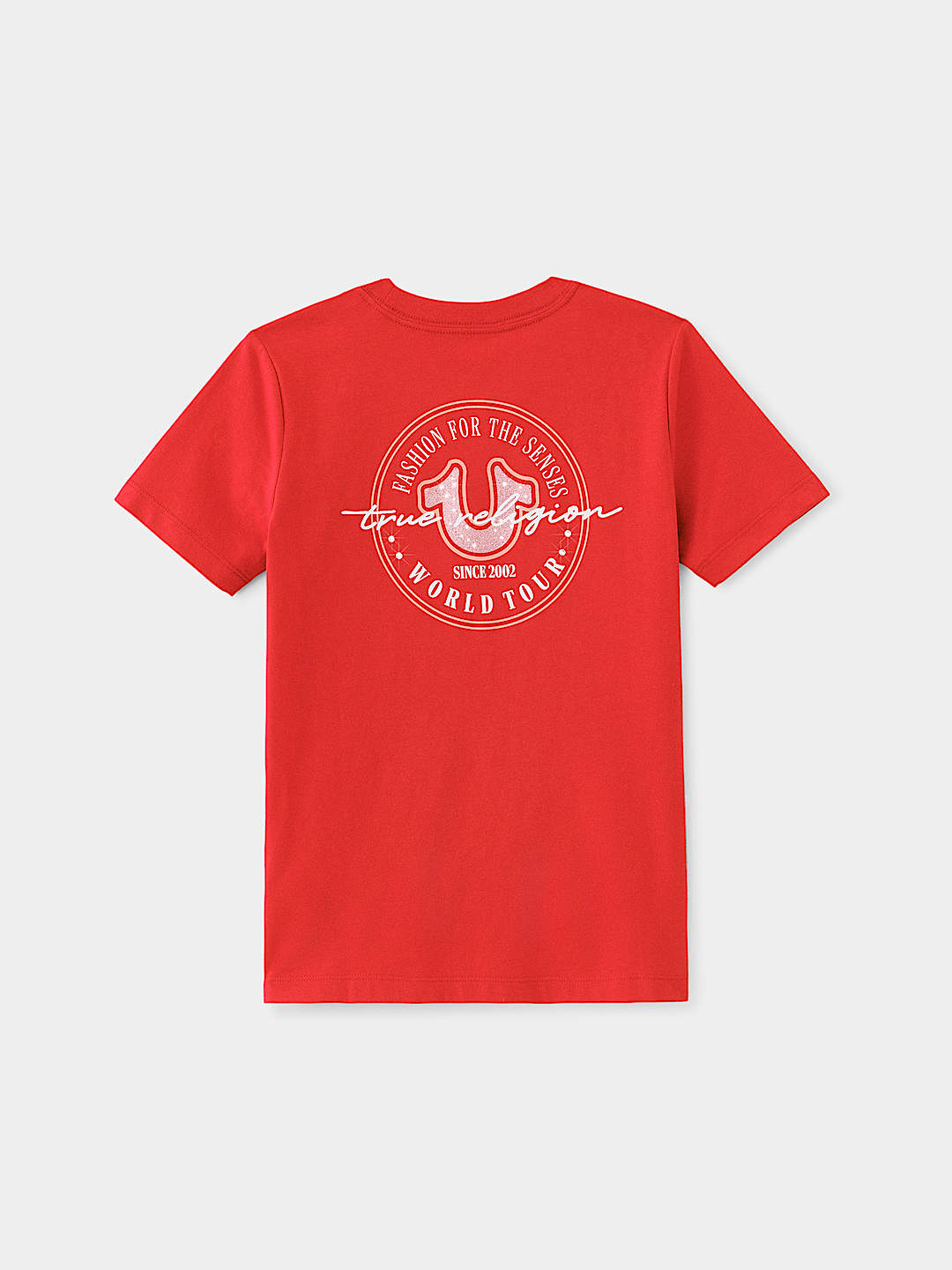GIRLS METALLIC HORSESHOE LOGO TEE