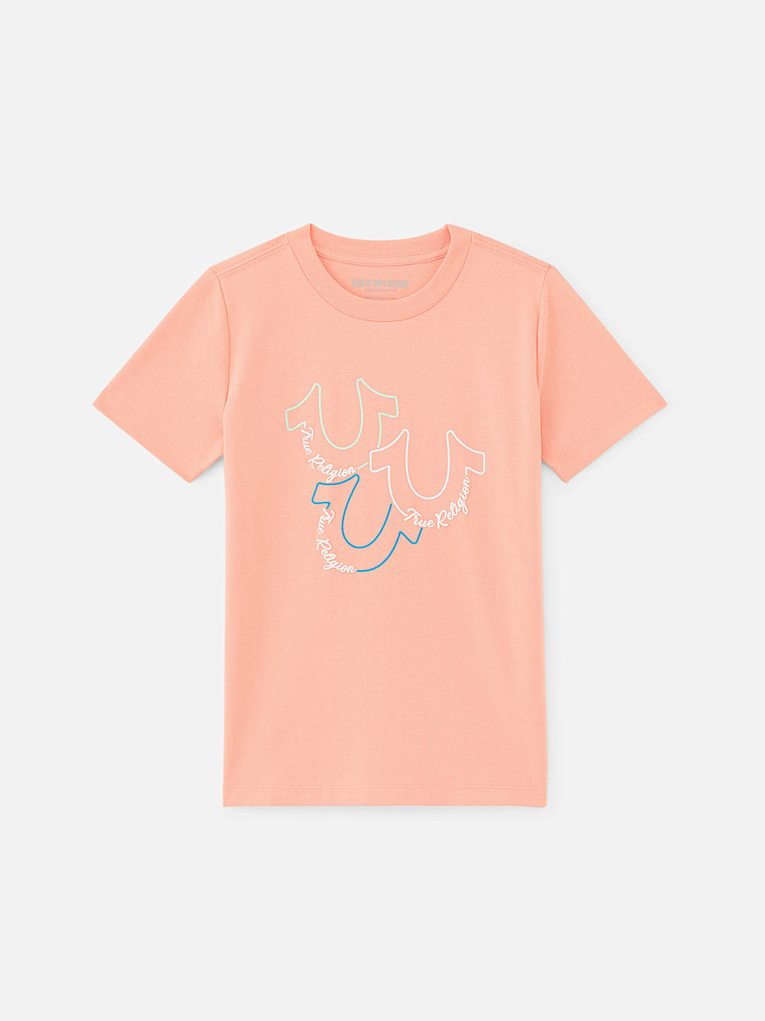 GIRLS COLORFUL HORSESHOE LOGO TEE
