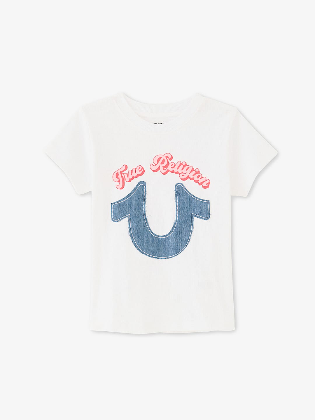 GIRLS HORSESHOE DENIM PATCH TEE, image 1