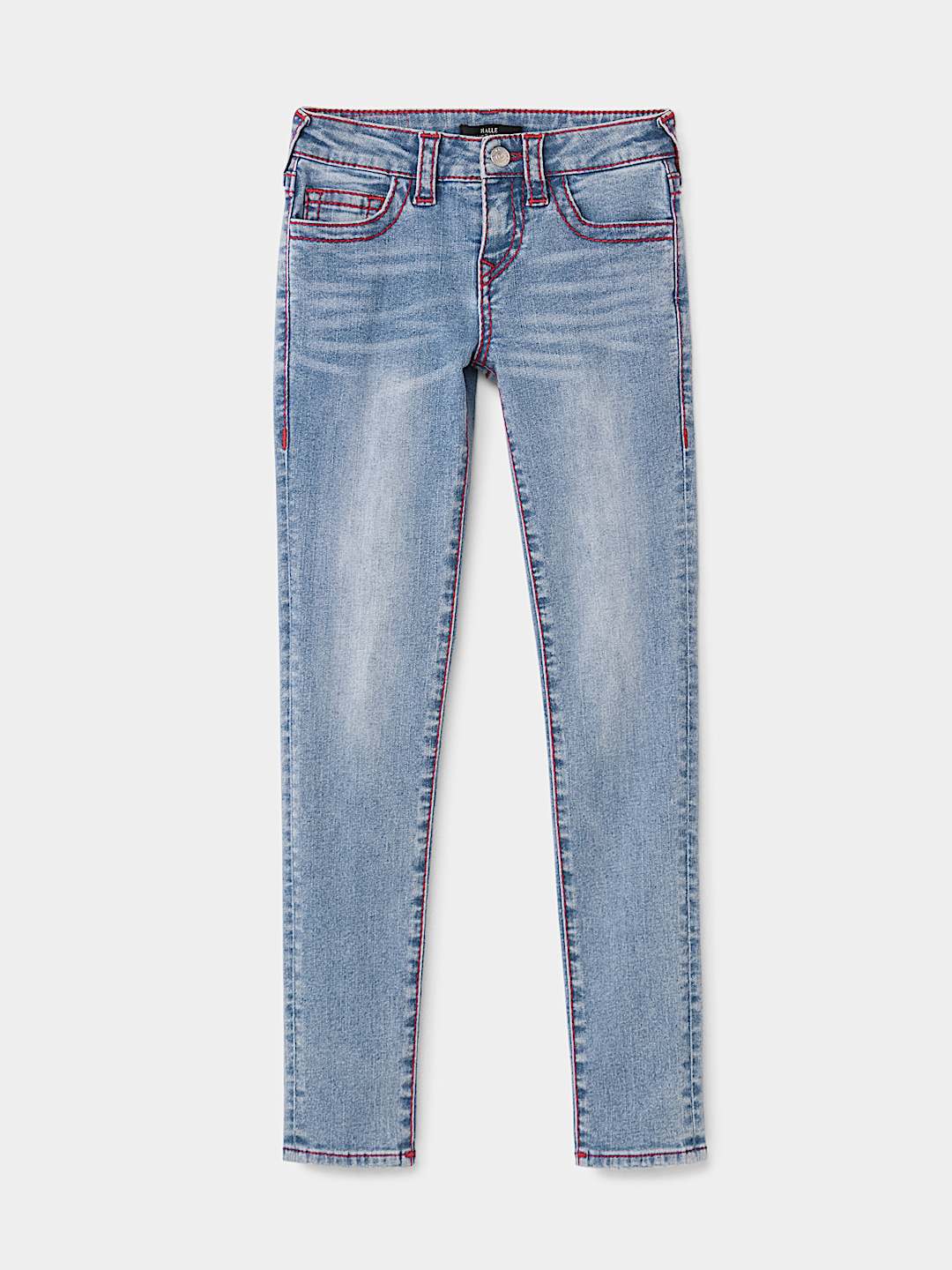 JEANS SKINNY HALLE CON COSTURAS BIG T PARA NI&Ntilde;AS, image 1