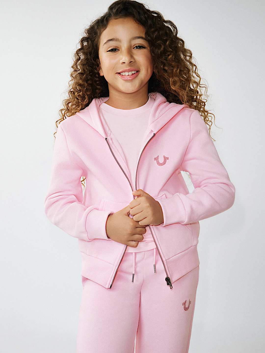 GIRLS CRYSTAL WORLD TOUR LOGO ZIP HOODIE, image 2