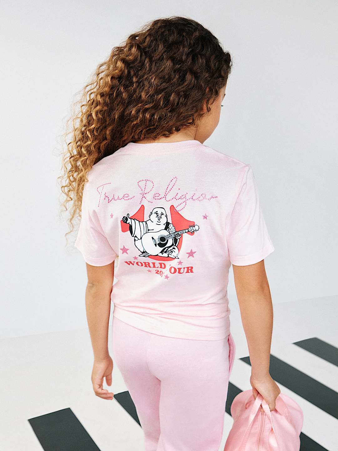 GIRLS LOGO GLITTER TEE, image 1