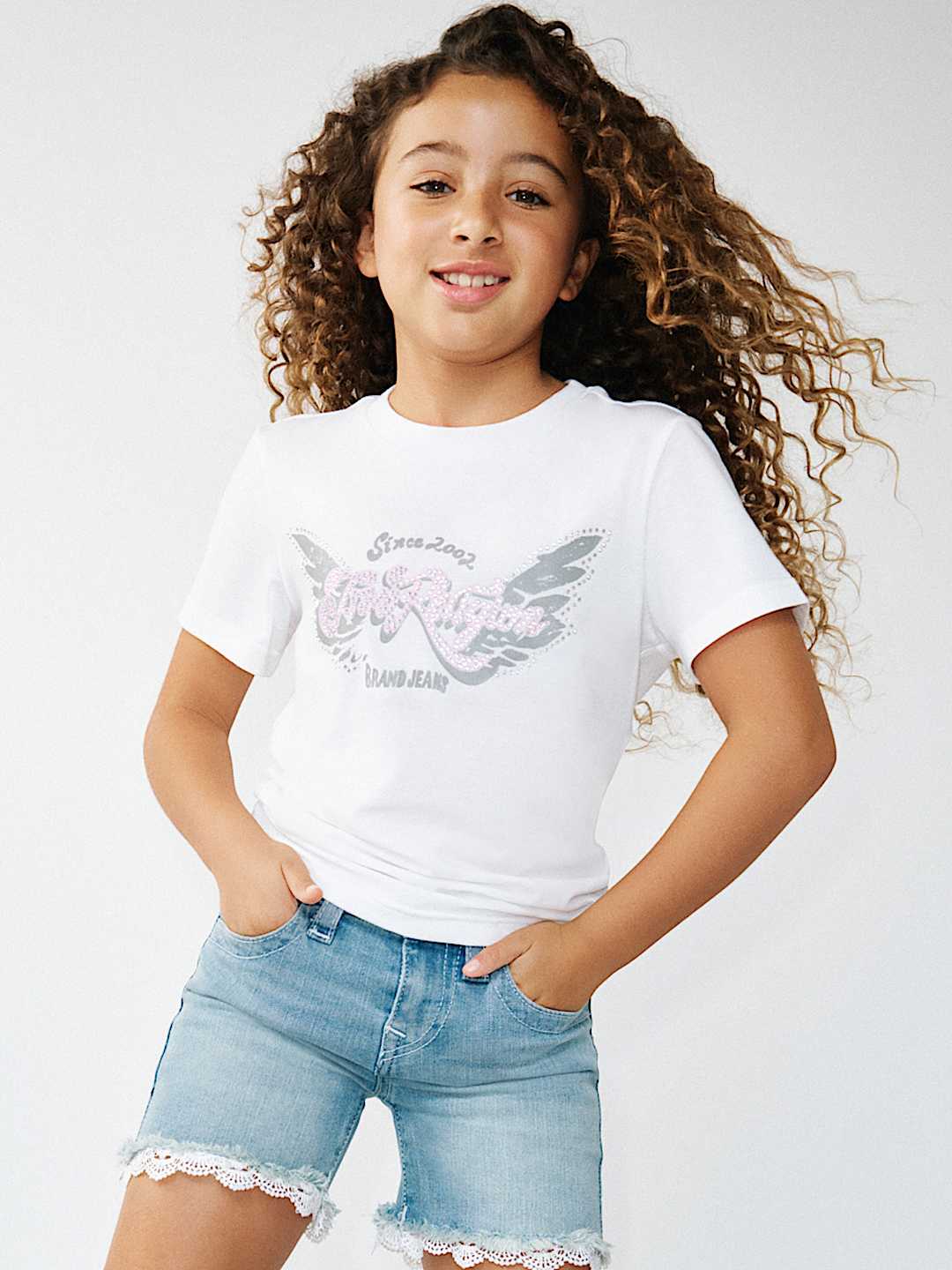 CAMISETA CON ALAS DE CRISTAL PARA NI&Ntilde;A, image 1