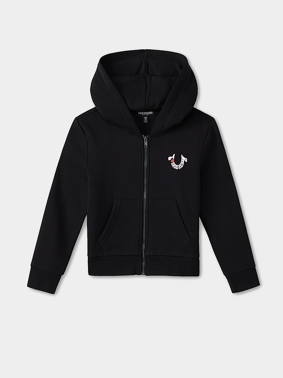 CHANDAIL &Agrave; CAPUCHON &Agrave; FERMETURE &Eacute;CLAIR POUR FILLES AVEC LOGO LOVE