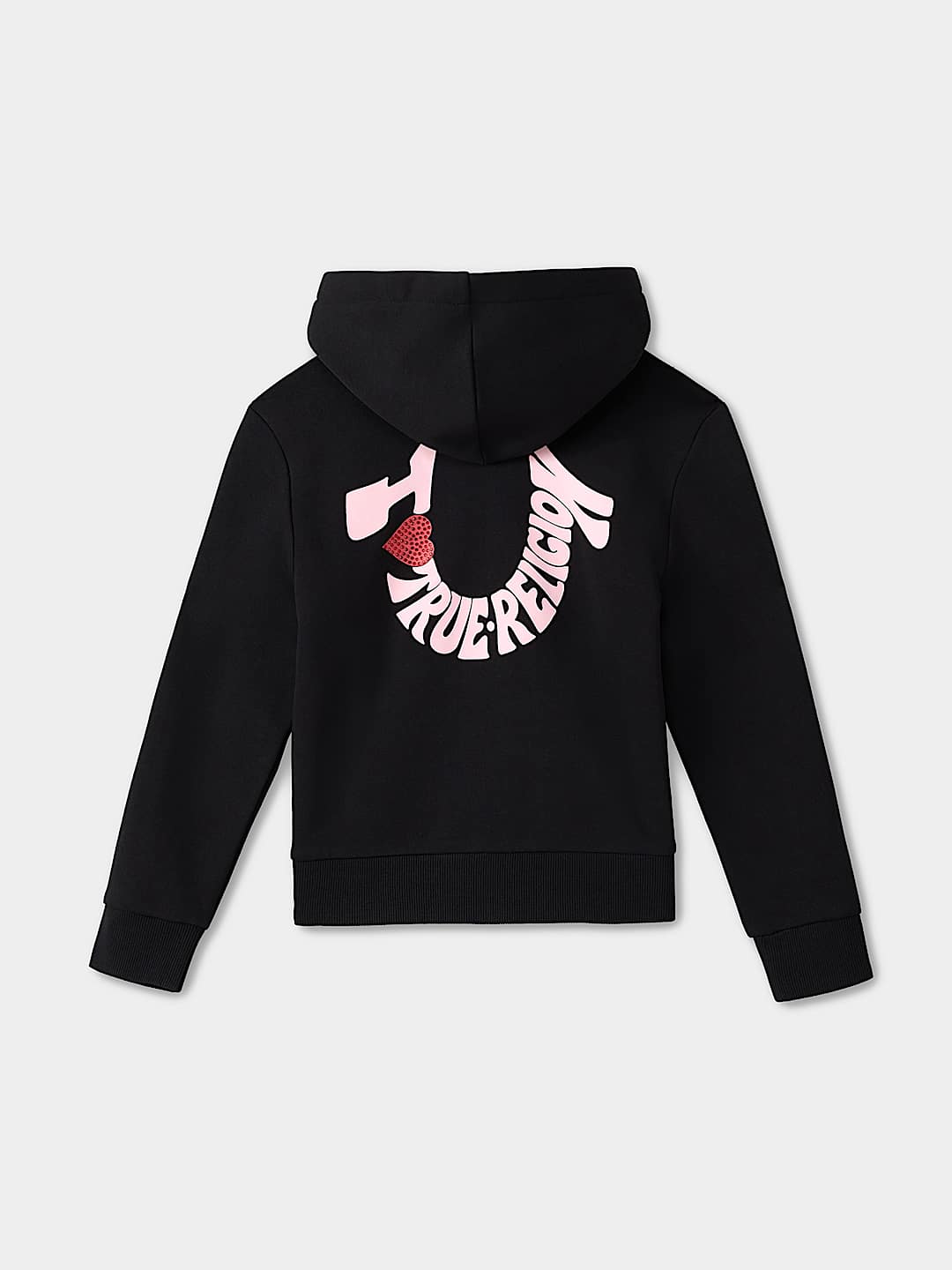 CHANDAIL &Agrave; CAPUCHON &Agrave; FERMETURE &Eacute;CLAIR POUR FILLES AVEC LOGO LOVE