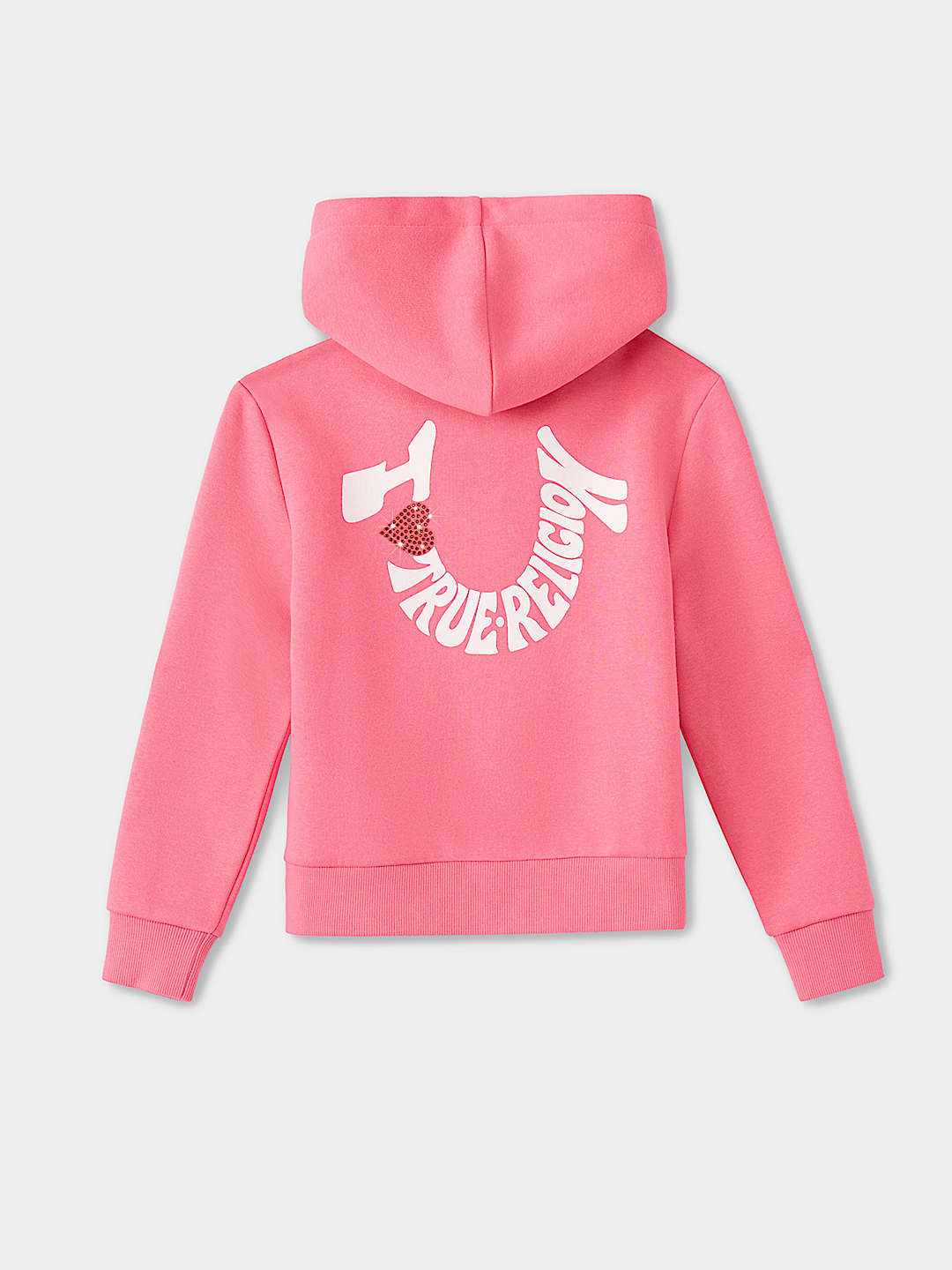 CHANDAIL &Agrave; CAPUCHON &Agrave; FERMETURE &Eacute;CLAIR POUR FILLES AVEC LOGO LOVE