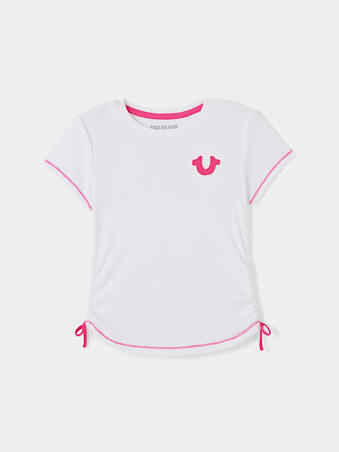 GIRLS LOGO SIDE-TIE STAR TEE, image 2