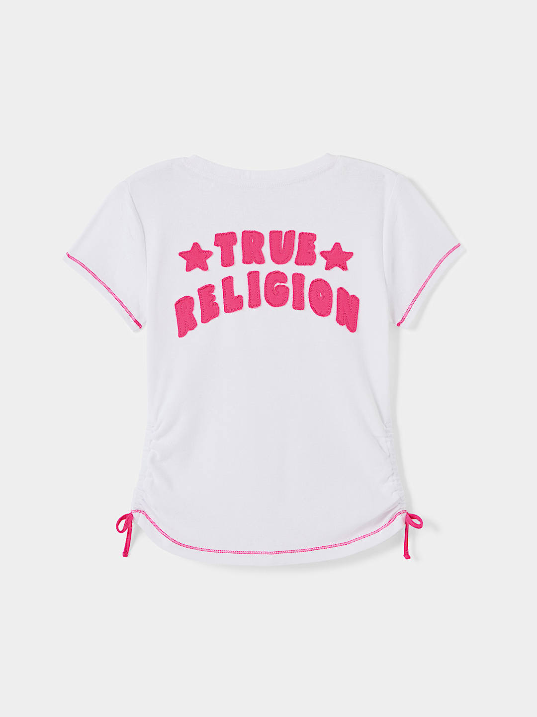 GIRLS LOGO SIDE-TIE STAR TEE, image 1