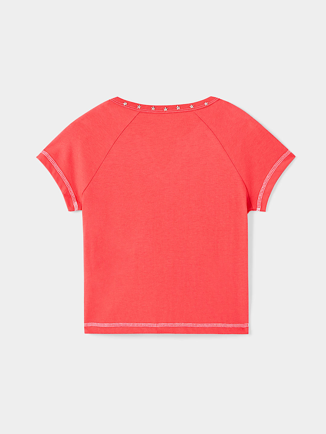 GIRLS HORSESHOE LOGO STUDDED RAGLAN TEE, image 3