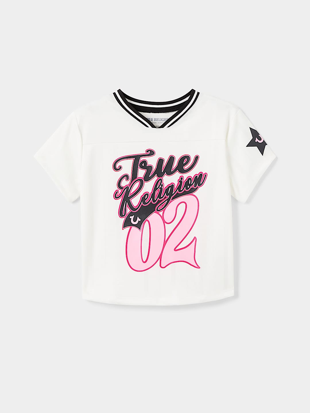 GIRLS MESH LOGO JERSEY, image 1