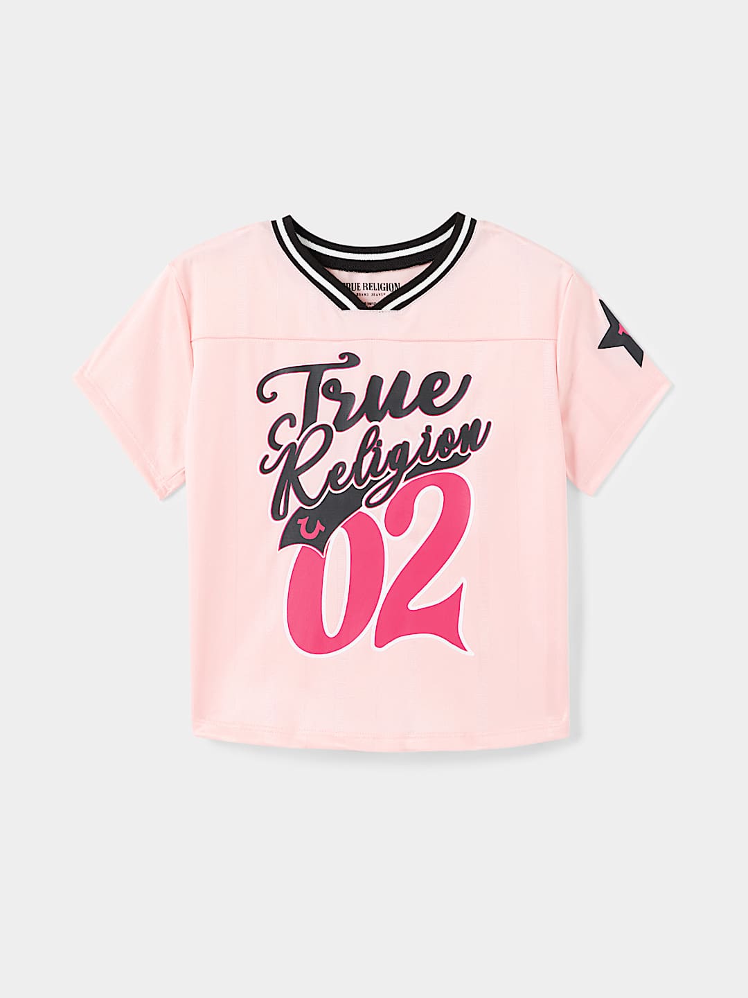 GIRLS MESH LOGO JERSEY, image 1
