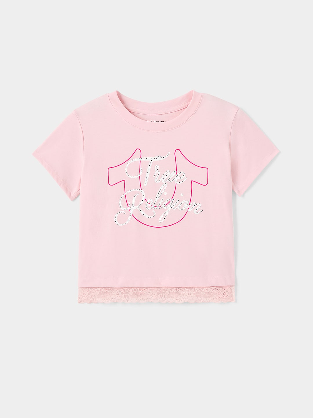 GIRLS HORSESHOE LACE TEE, image 2