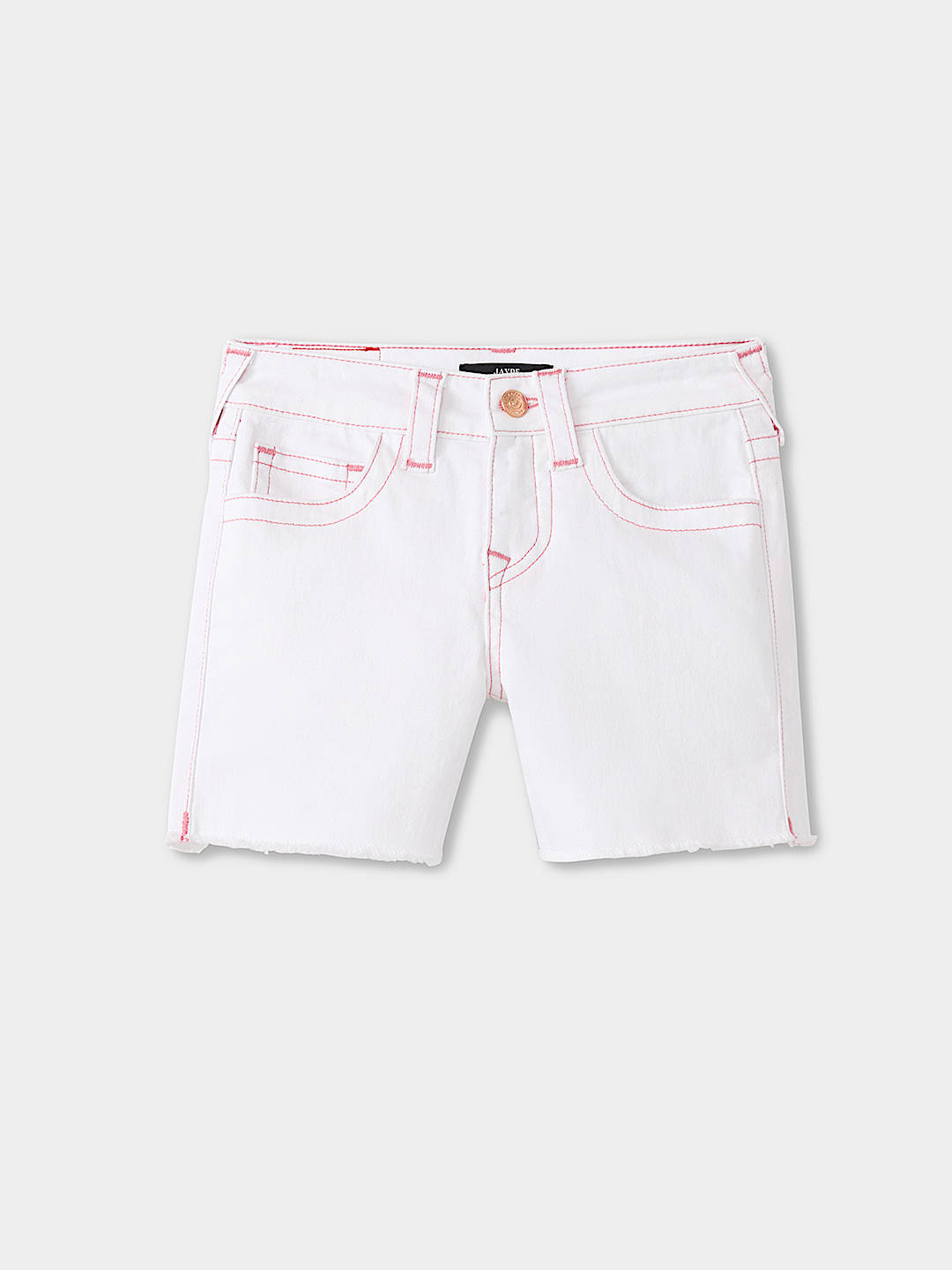 SHORTS CON DOBLADILLO DESHILACHADO Y COSTURA DE CUERDA DE JAYDE PARA NI&Ntilde;A, image 2