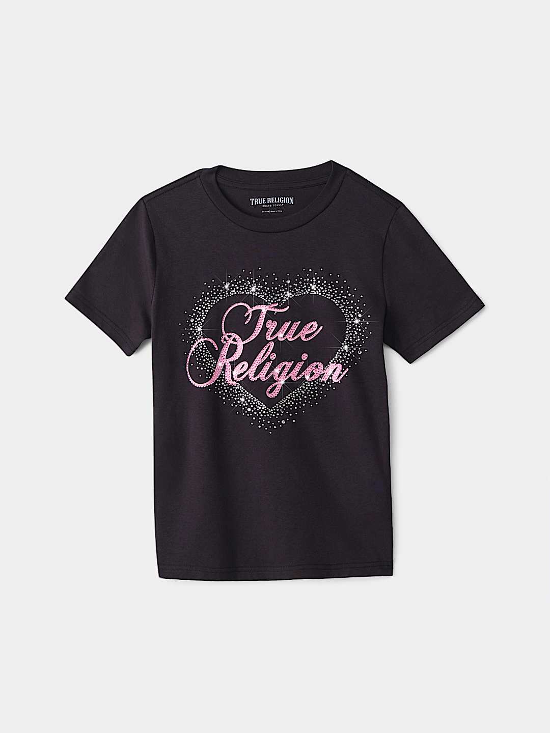 GIRLS SCRIPT HEARTS TEE