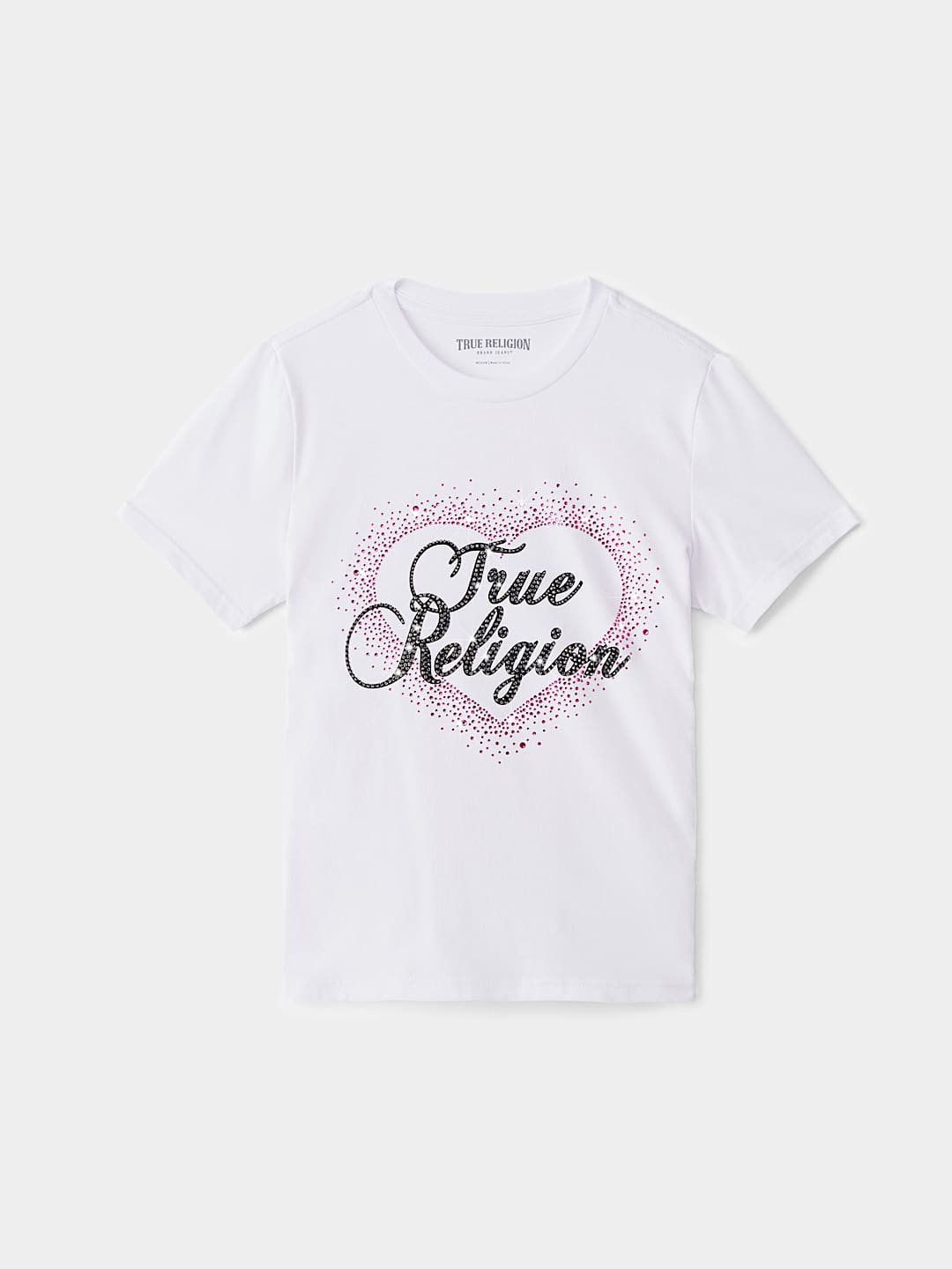 GIRLS SCRIPT HEARTS TEE