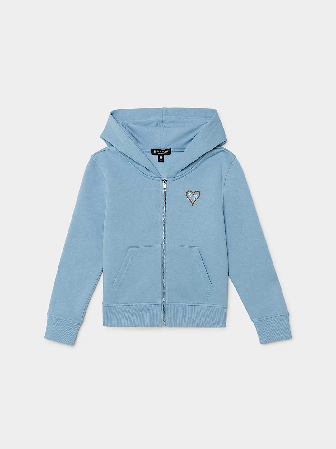 GIRLS HEART ZIP HOODIE