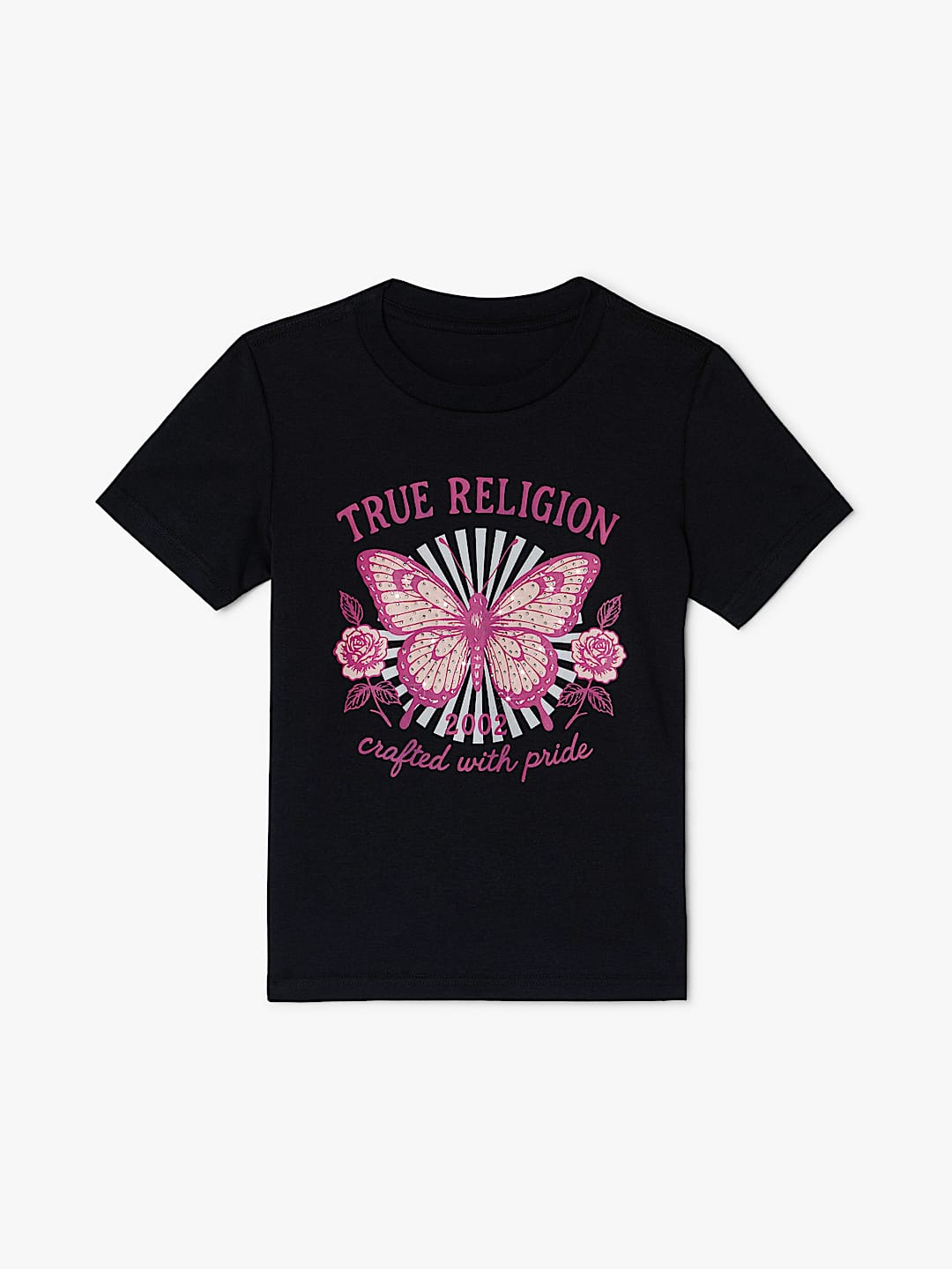 GIRLS BUTTERFLY CREWNECK TEE