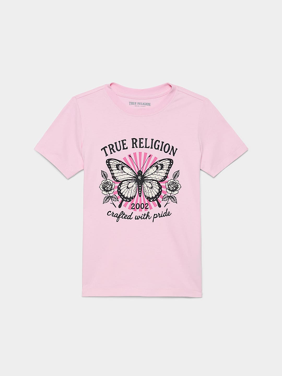 GIRLS BUTTERFLY CREWNECK TEE
