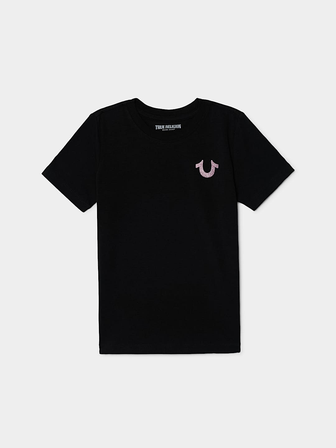 GIRLS GLITTER BUDDHA CREWNECK TEE