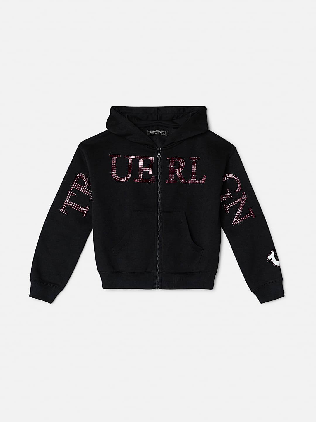 GIRLS LOGO ZIP HOODIE