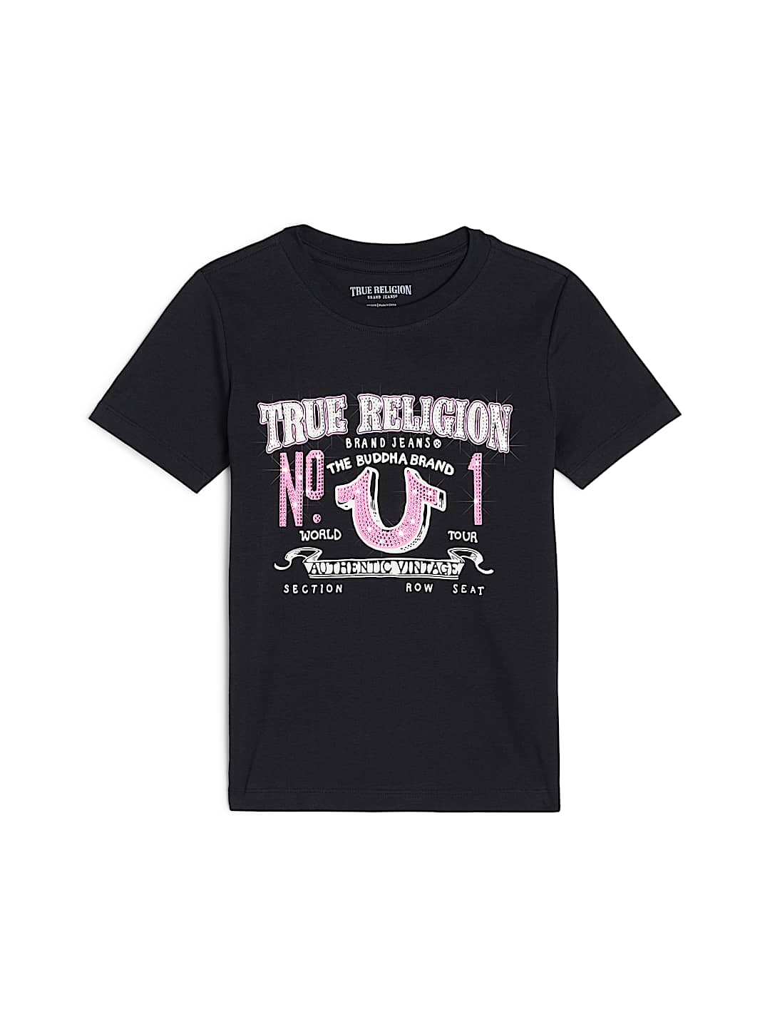 GIRLS HORSESHOE NO. 1 CREWNECK TEE