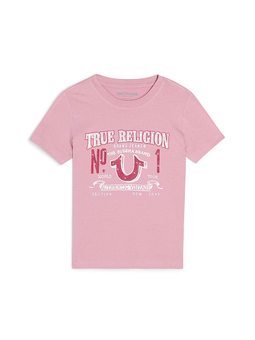 GIRLS HORSESHOE NO. 1 CREWNECK TEE
