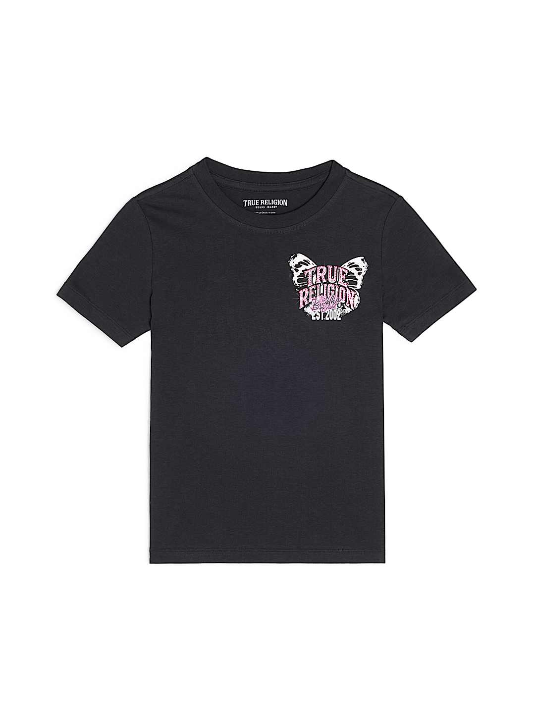 GIRLS BUTTERFLY CREWNECK TEE