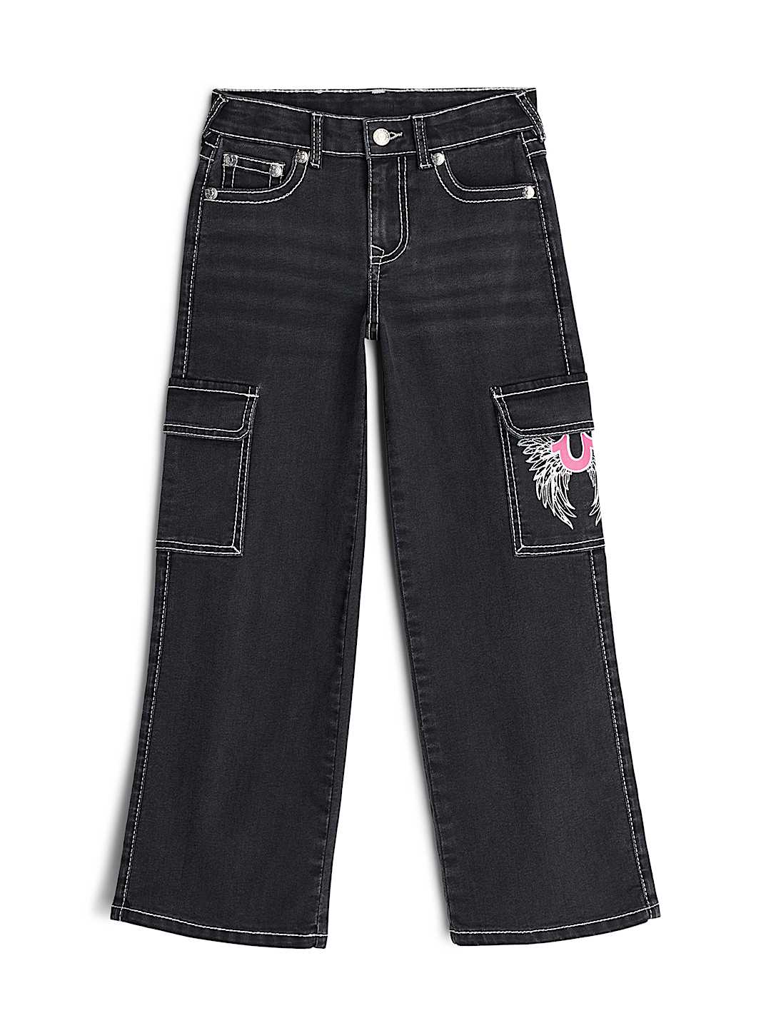 GIRLS LEILA WIDE LEG CARGO JEAN