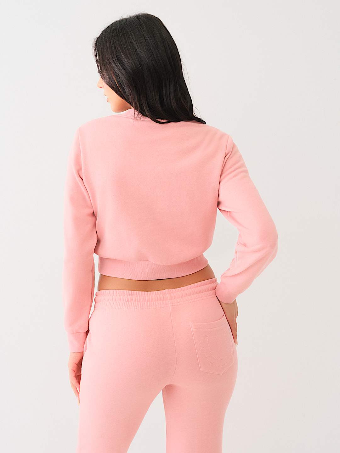 CRYSTAL WING HORSESHOE CROP SWEATSHIRT, image 3