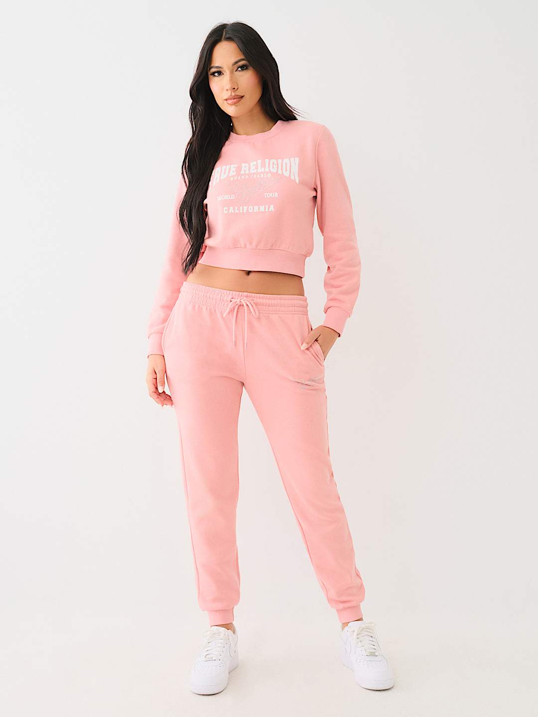 CRYSTAL WING HORSESHOE CROP SWEATSHIRT, image 4