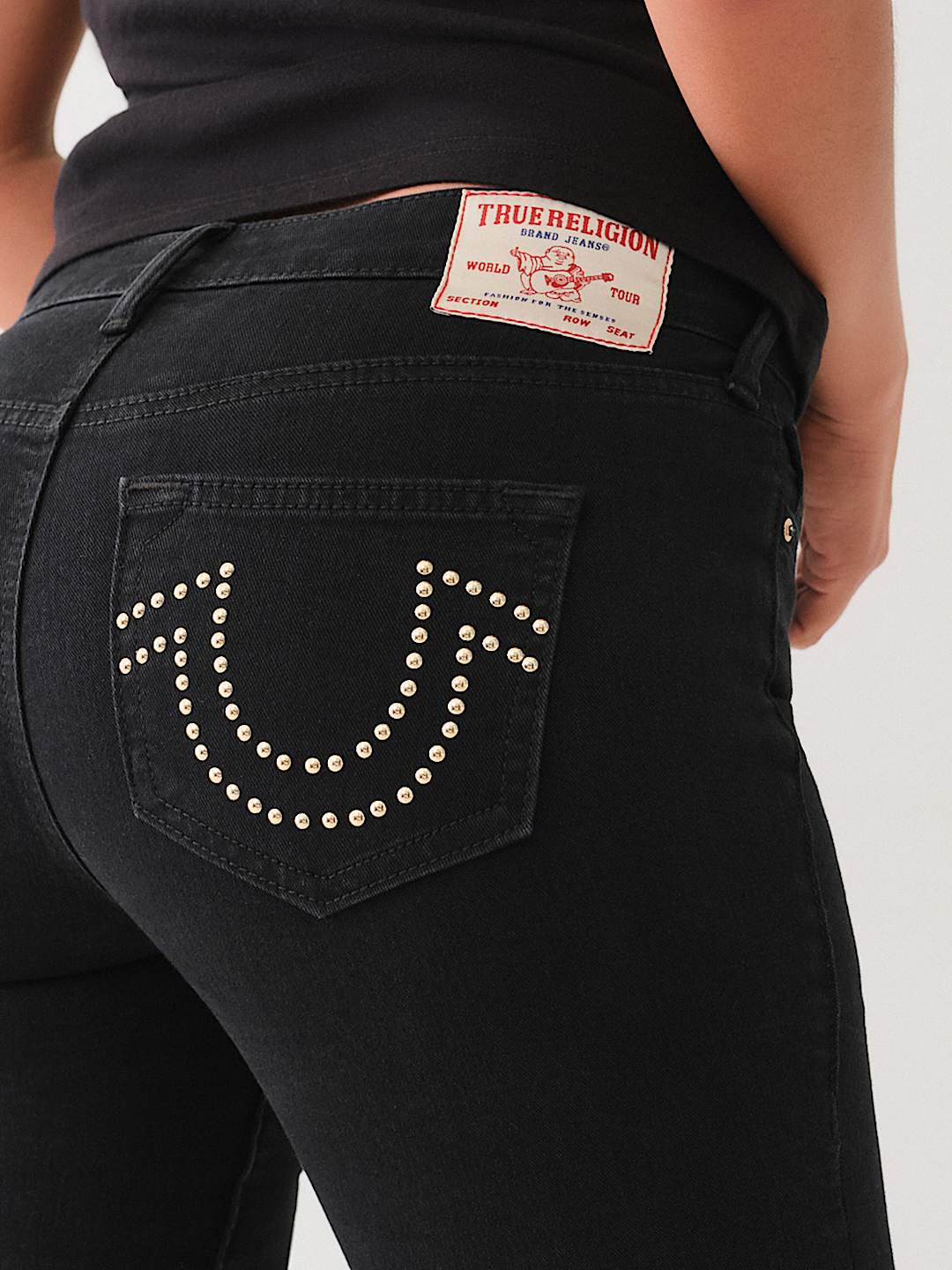 BECCA STUDDED BOOTCUT JEAN