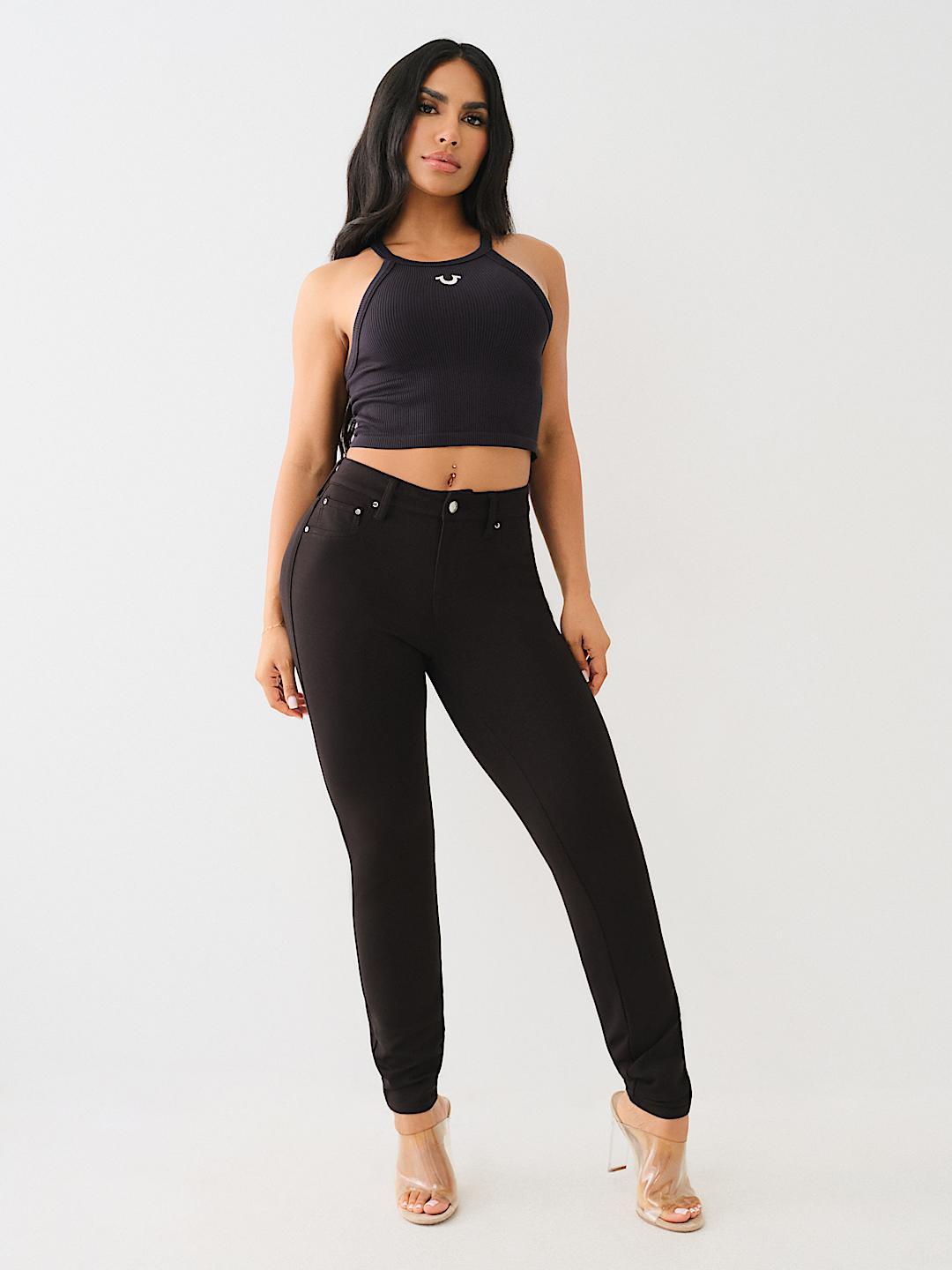 JENNIE PONTE MID RISE SKINNY PANT