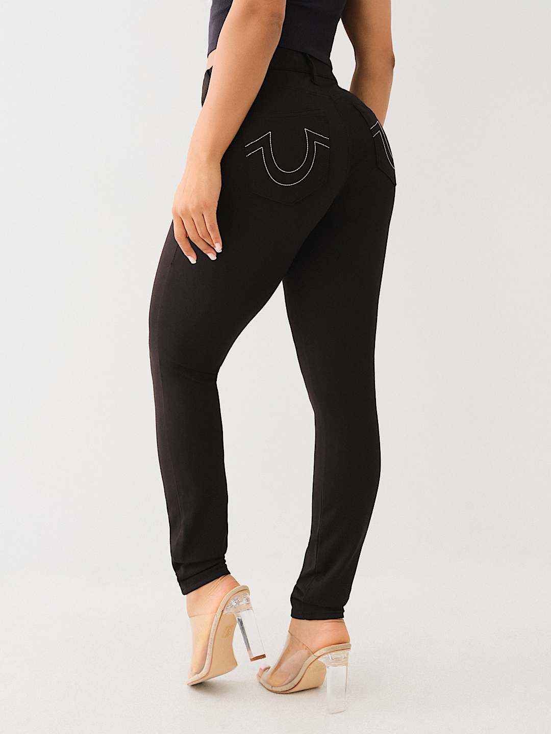 JENNIE PONTE MID RISE SKINNY PANT