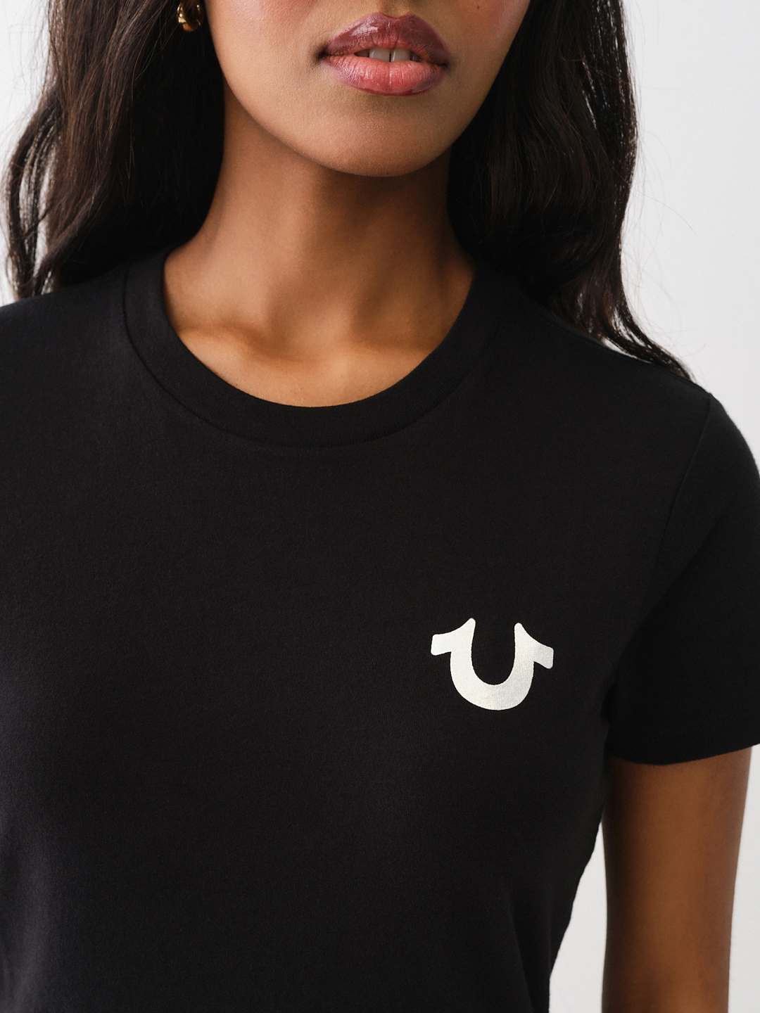 METALLIC HORSESHOE CREW TEE, image 2