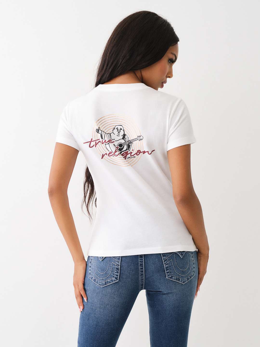 METALLIC HORSESHOE CREW TEE, image 5