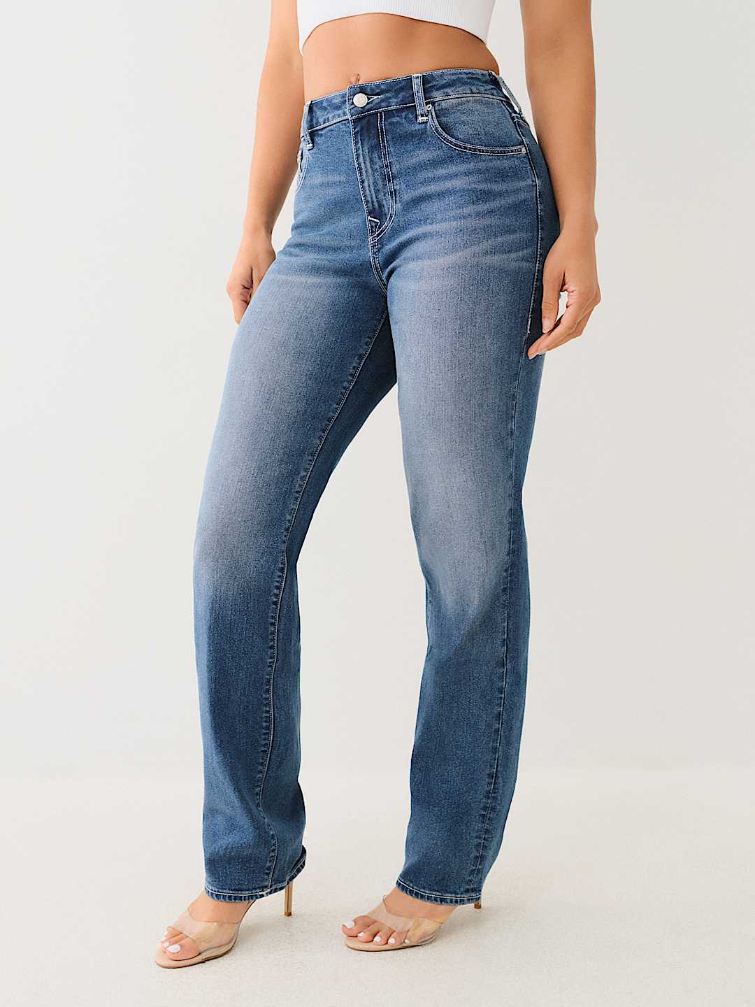 SARAH HIGH RISE STRAIGHT JEAN, image 3