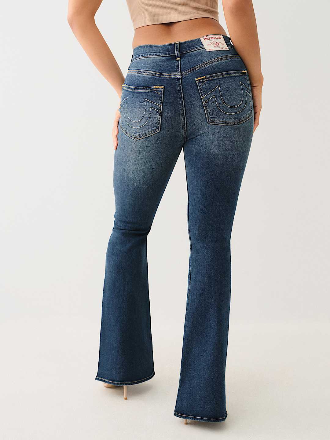 True Religion Candice Jeans Womens 29 Blue Denim Distressed