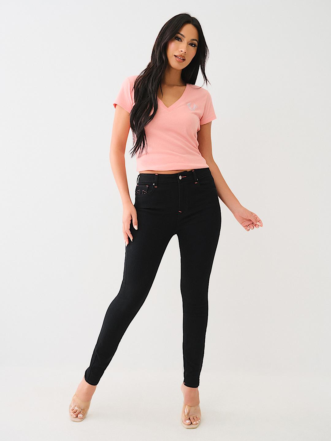 HALLE HIGH RISE SUPER SKINNY JEAN, image 3