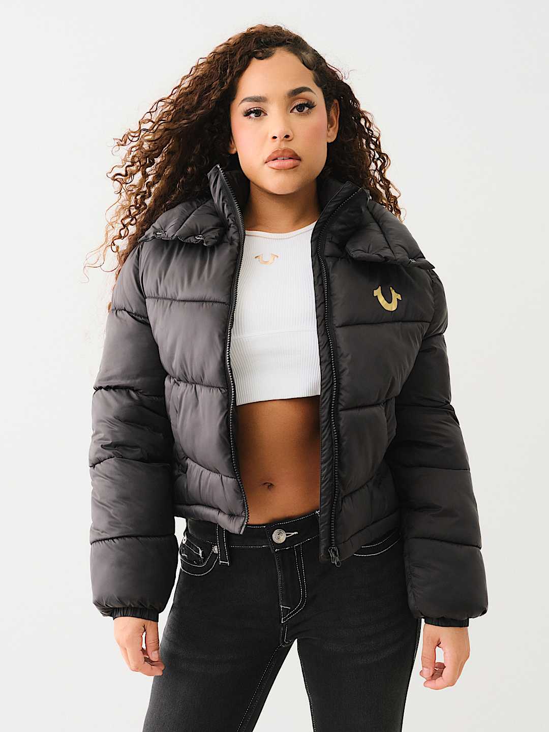 True religion puffer jacket women's sales