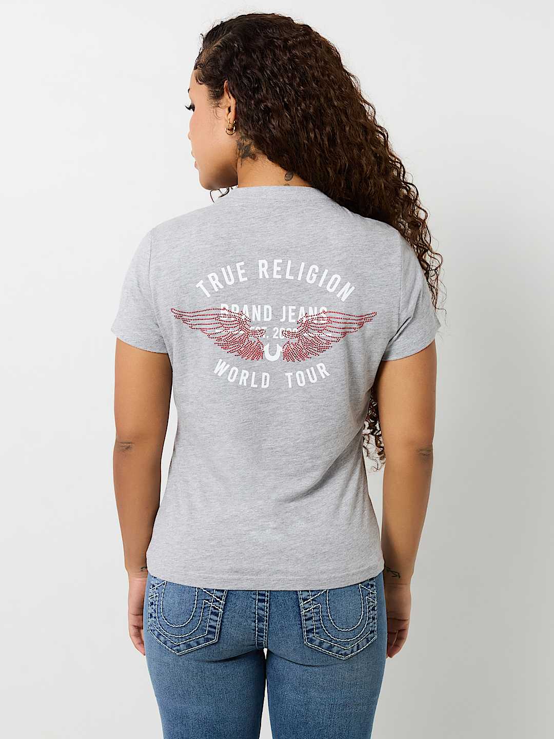 CRYSTAL RETRO WING TEE