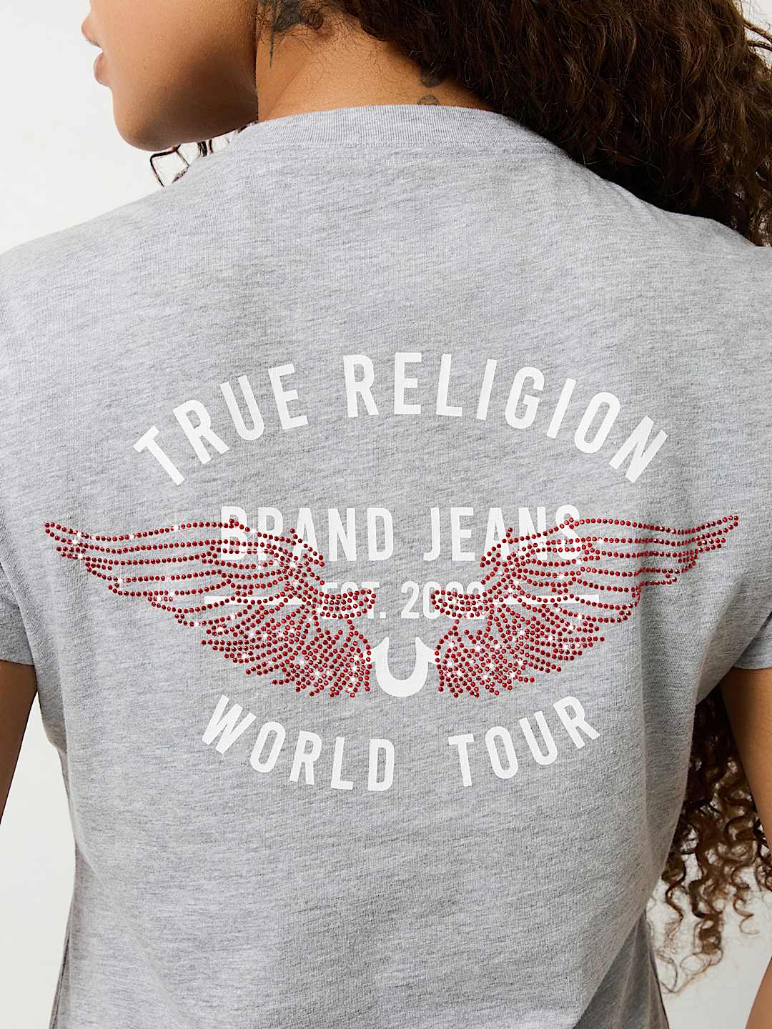 CRYSTAL RETRO WING TEE