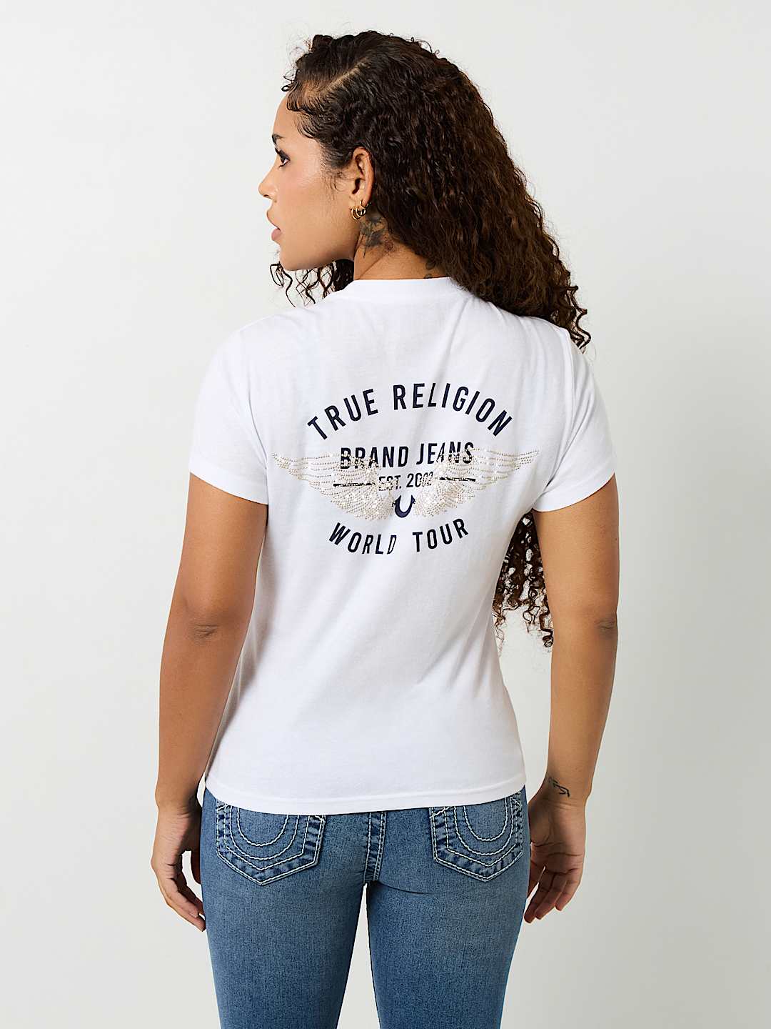 CRYSTAL RETRO WING TEE