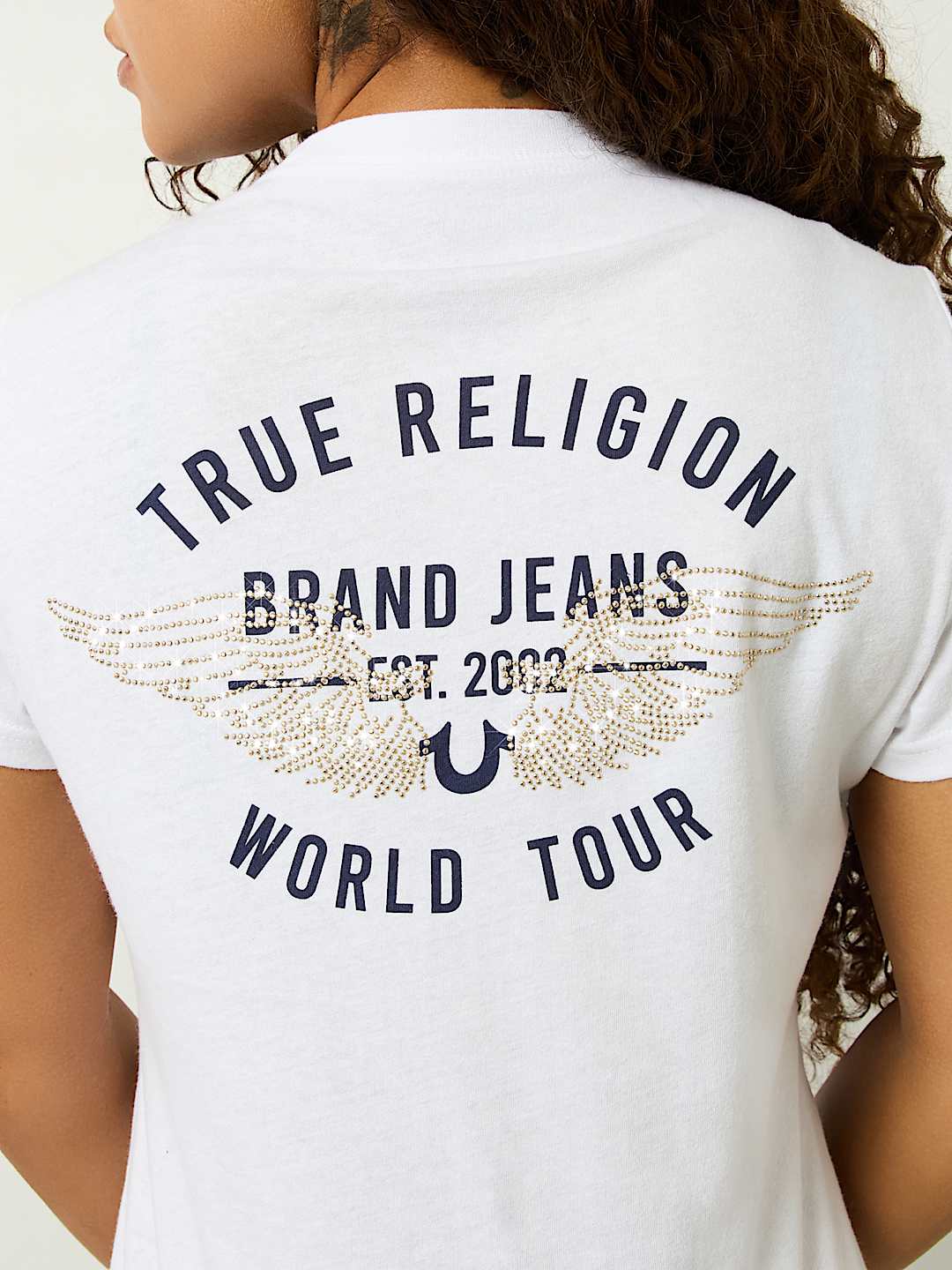 CRYSTAL RETRO WING TEE